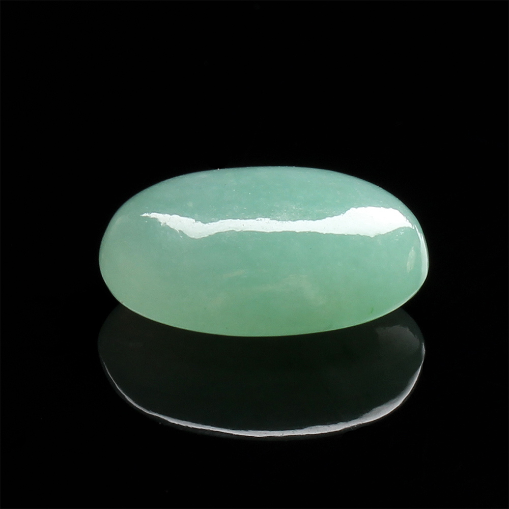 【雅紅珠寶】天然冰種綠翡翠玉蛋面-光華奪目-13.2x9.3x5.4mm-R0146