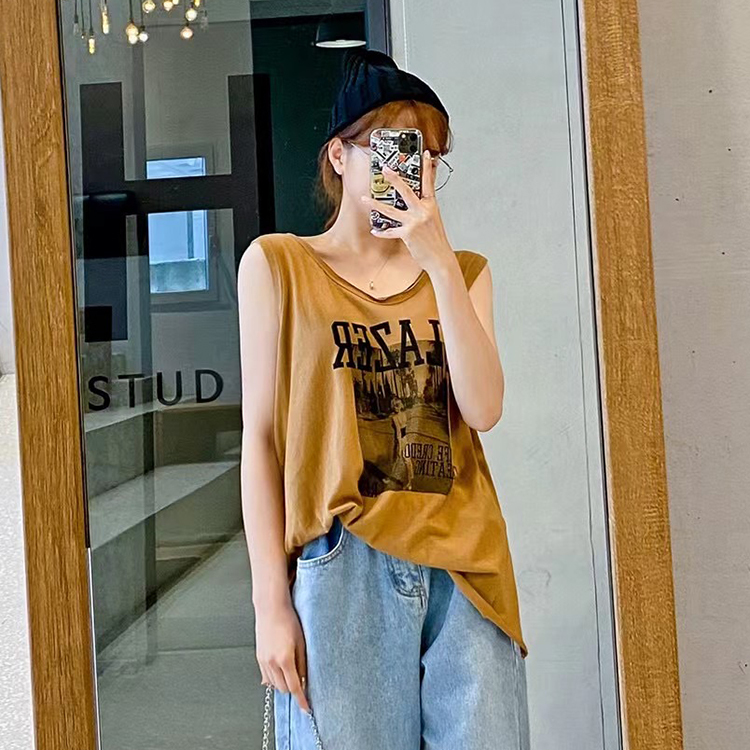 夏季圖文長背心