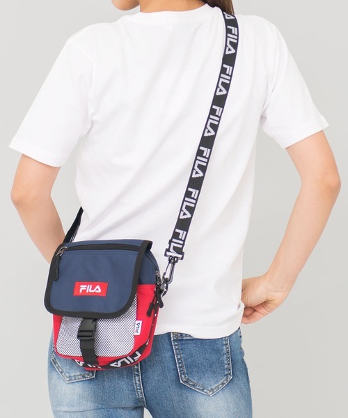 日版 Fila Logo 翻蓋式斜揹袋