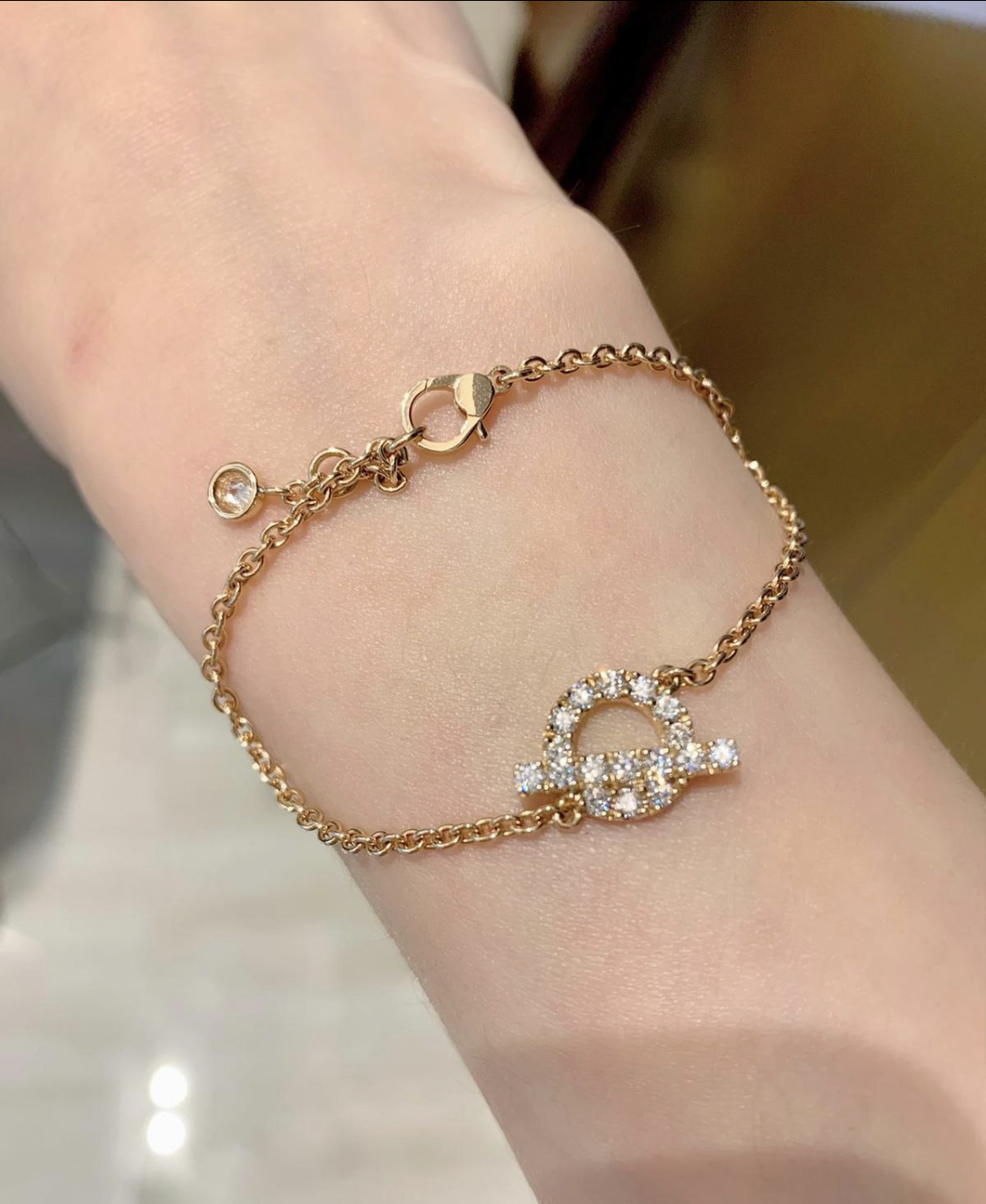 Finesse bracelet chaine 18D 0.55ct orr-18K rose gold ST  小Q 玫瑰金 鑽石手鏈