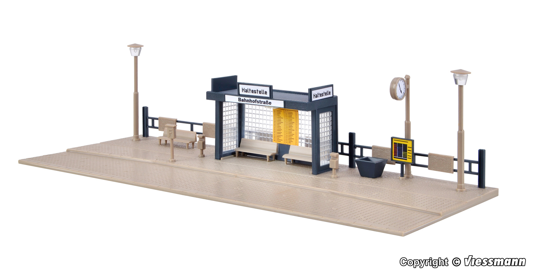 Vollmer 45154 HO規 公車候車亭.LED燈