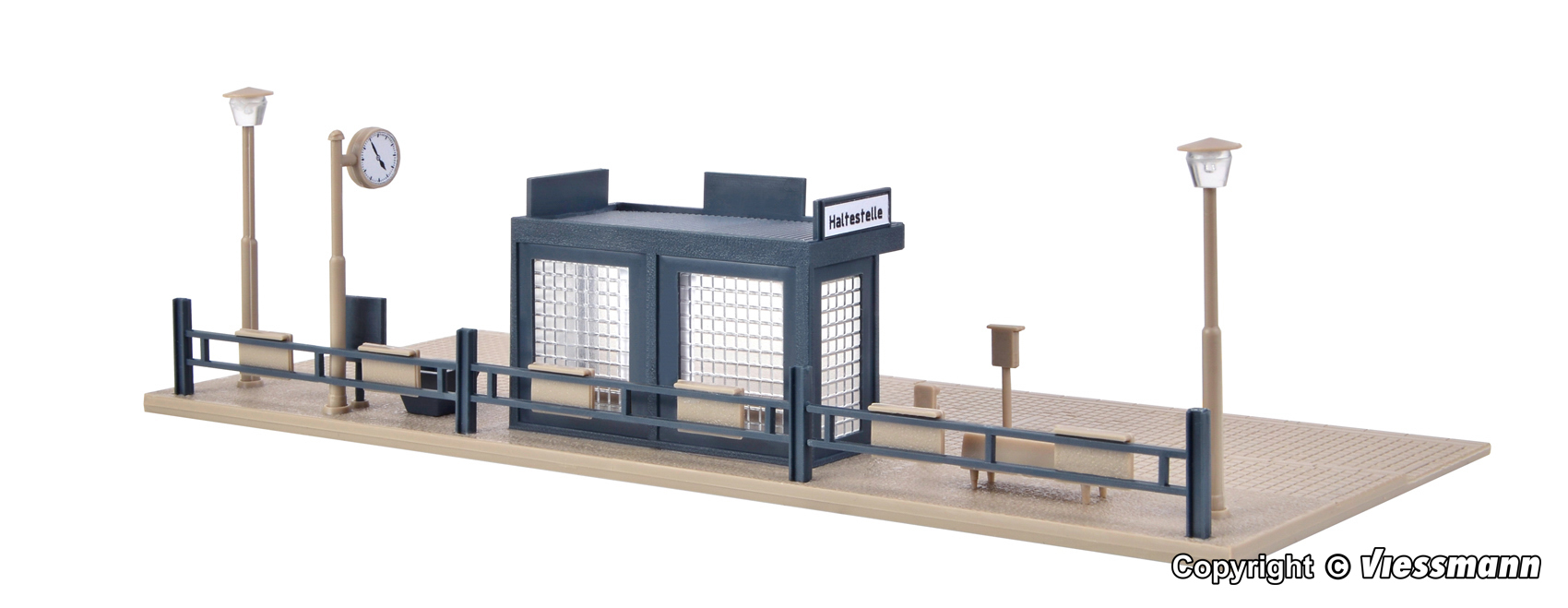 Vollmer 45154 HO規 公車候車亭.LED燈