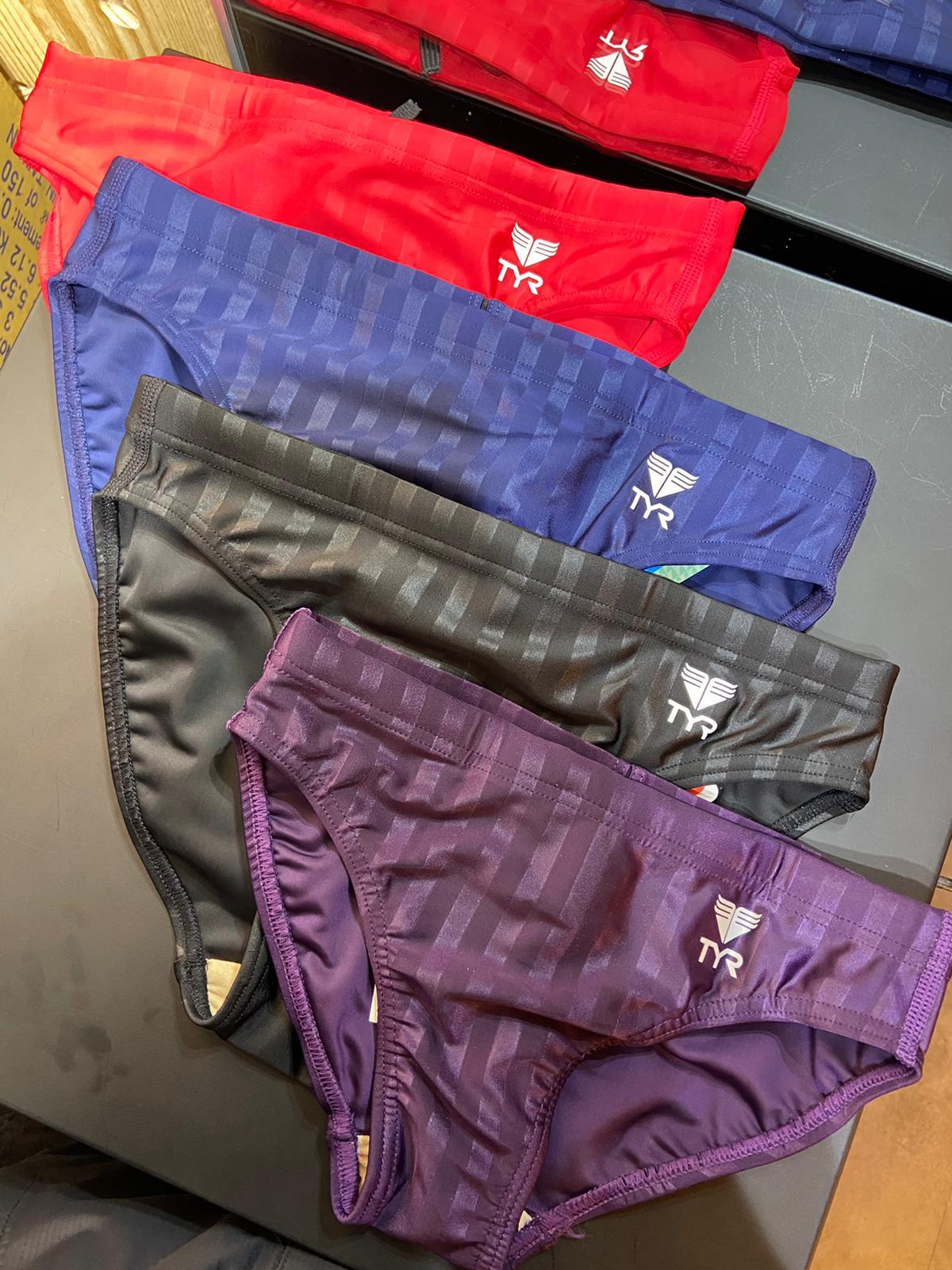 TYR 條紋抗氯訓練三角泳褲