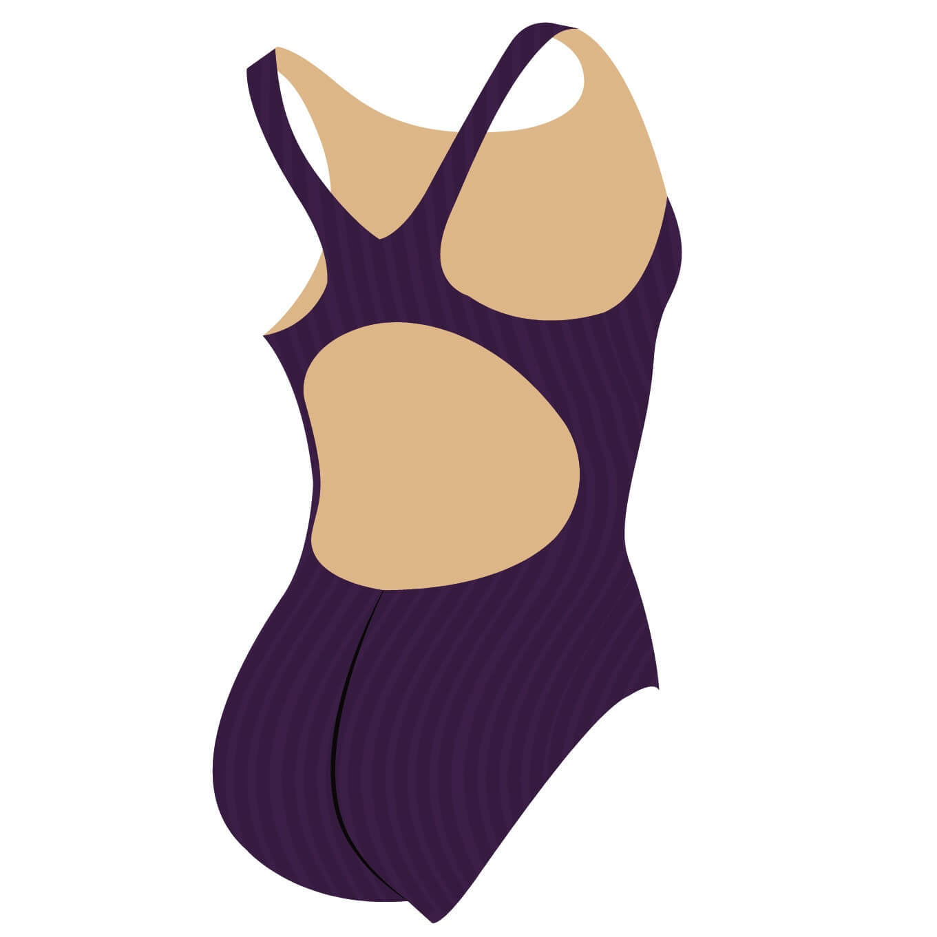 TYR 條紋連身泳衣