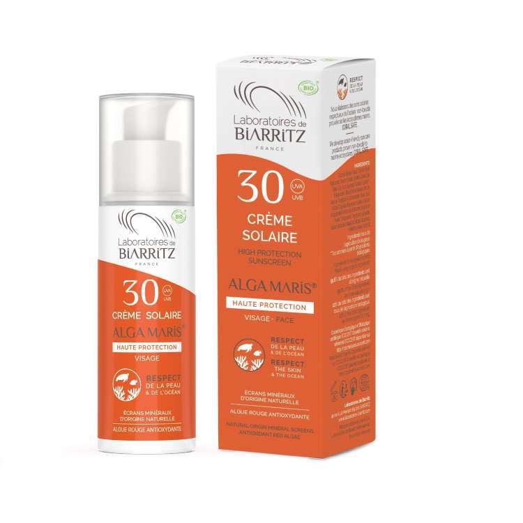 Laboratoires de Biarritz Alga Maris Certified Organic SPF30 Face Sunscreen