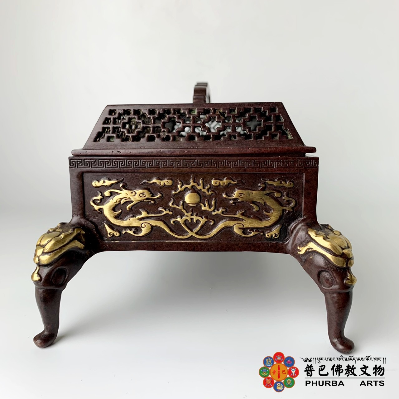 龍紋臥香爐(二款顏色)