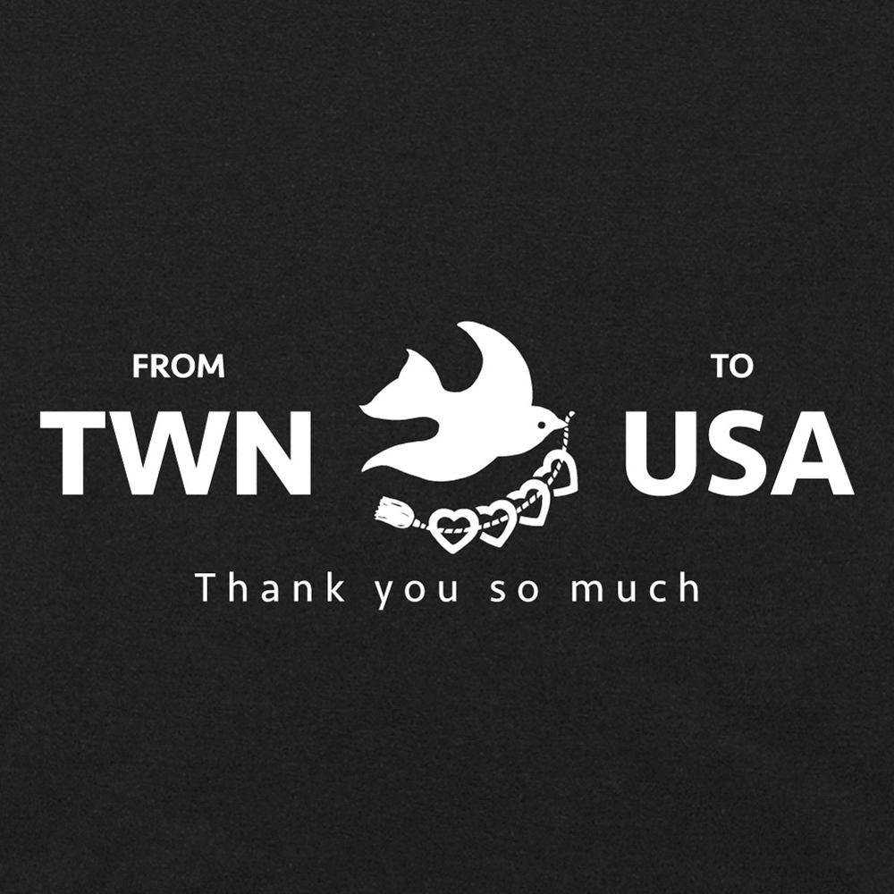 雀謝援助T恤 - 美國