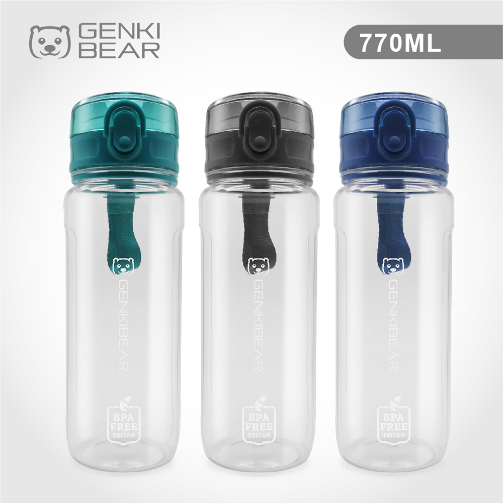 GENKI BEAR 樂夏系列 Tritan運動水壺 770ml