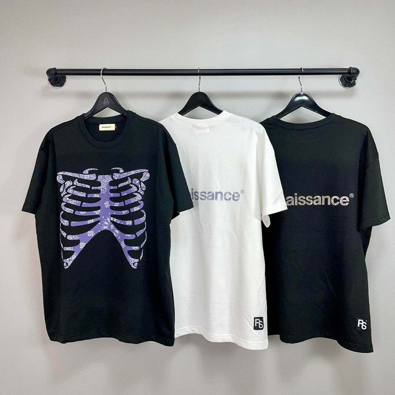 RENAISSANCE® 新款 變形蟲 骷髏 骨架 骨骼 短袖 T “ Paisley skeleton Tee “