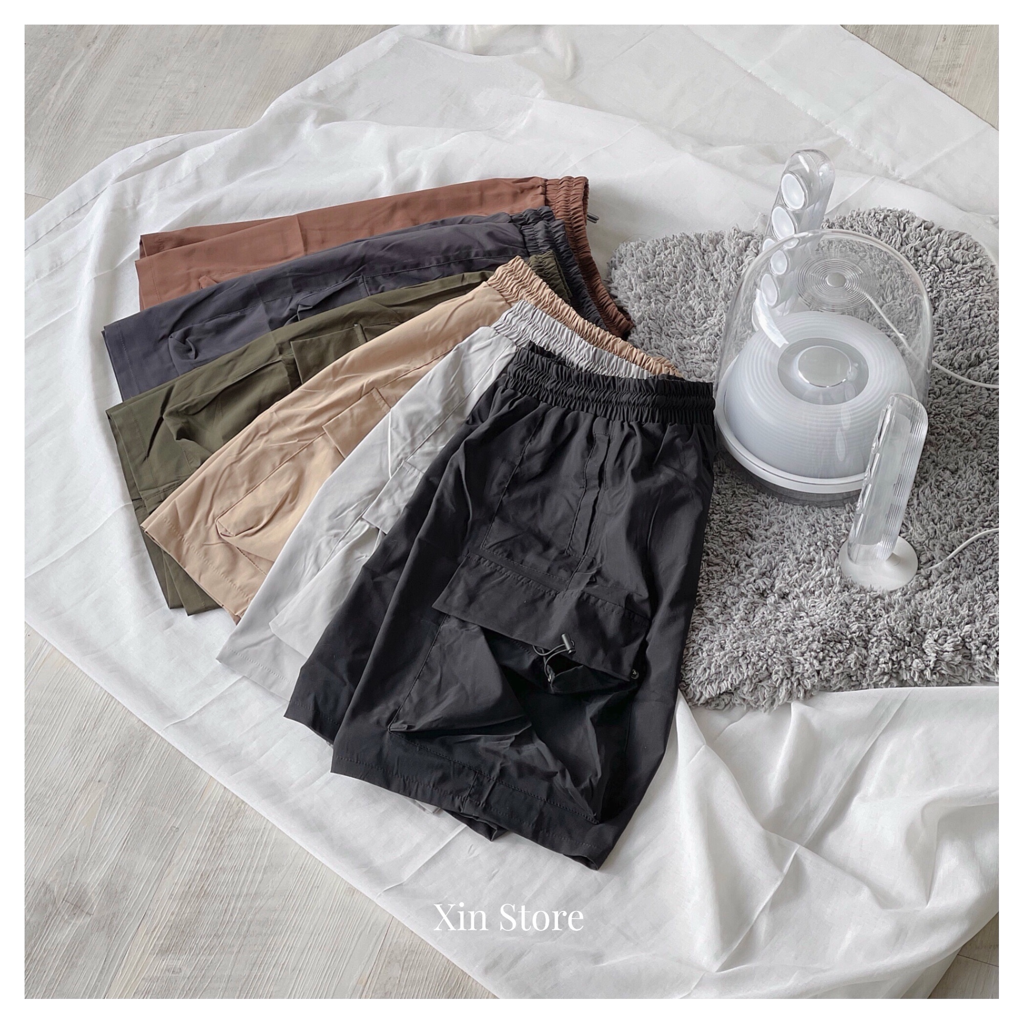 【現貨】Concept 機能 工裝 抽繩 尼龍 口袋 工裝短褲 工作褲 工裝褲 短褲 六色