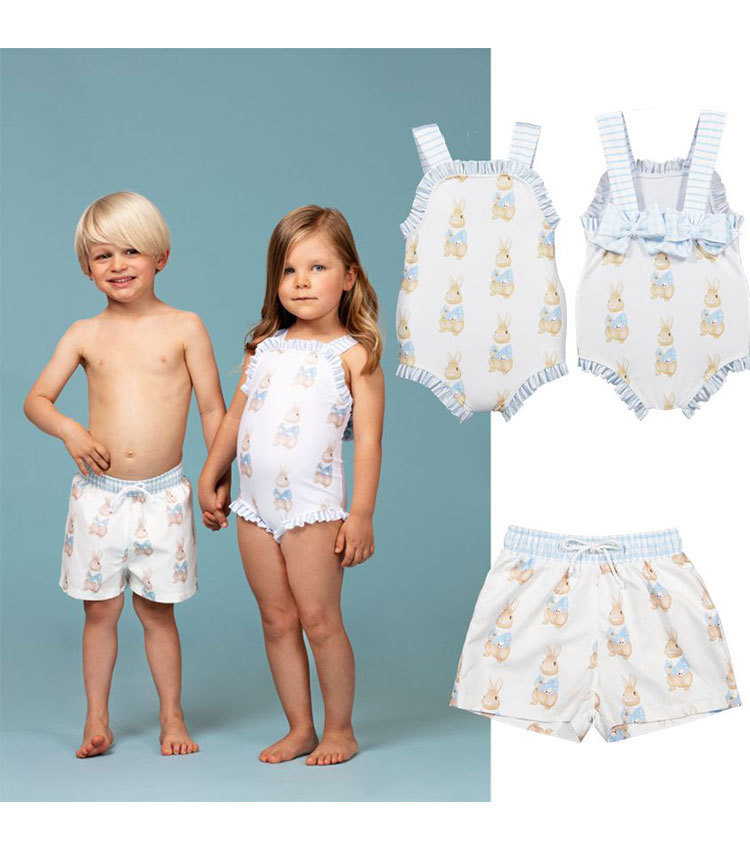 Bunny blue swim wear