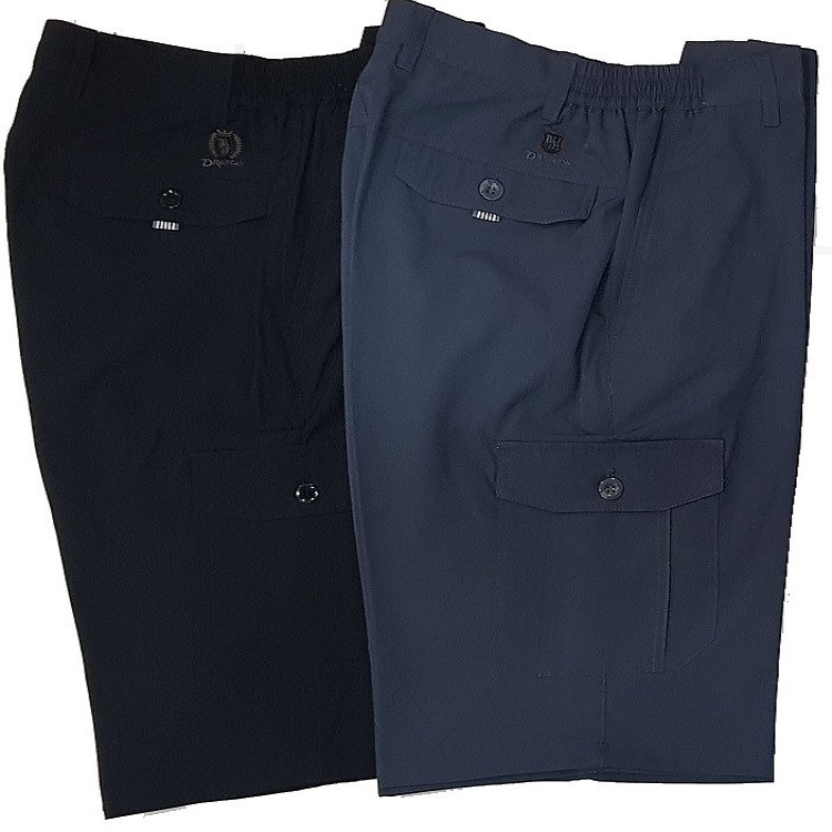 甄褲｜半鬆緊機能五分褲｜中高腰直筒・多口袋設計・透氣輕薄（29~44 吋）