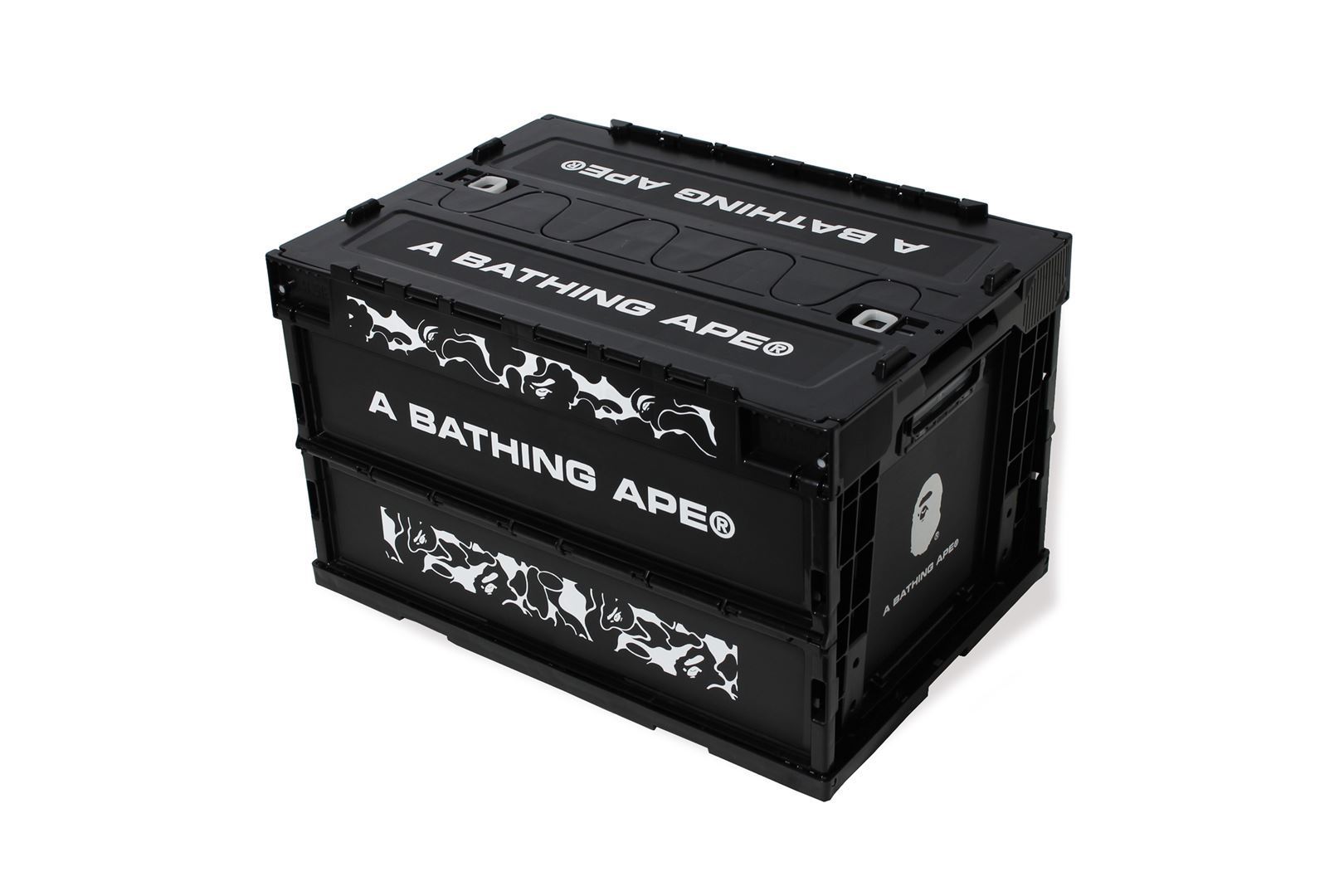 BAPE A BATHING APE CONTAINER 50L 摺疊箱 整理箱 猿人頭 現貨