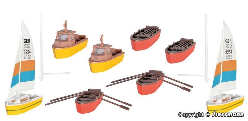 Kibri 39159 HO規 Boat set 船隻組.8艘