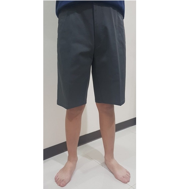 甄褲｜彈性五分休閒褲｜中高腰直筒・深藍／深灰／淺卡其（30~41 吋）