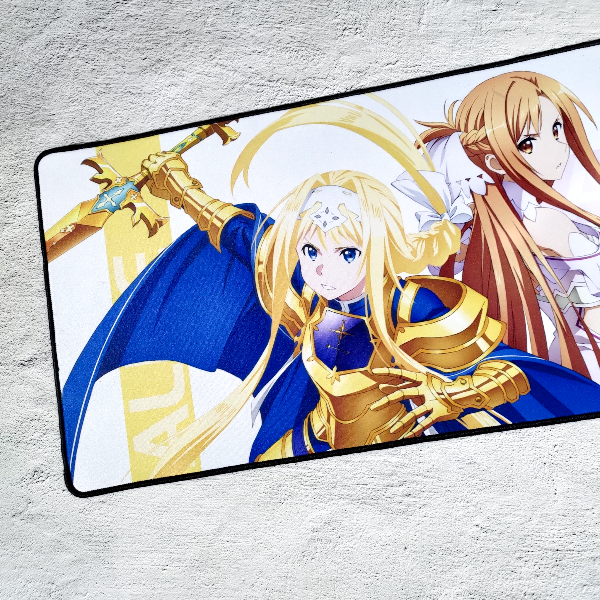 【官網限定】刀劍神域Alicization-滑鼠墊-愛麗絲與亞絲娜款