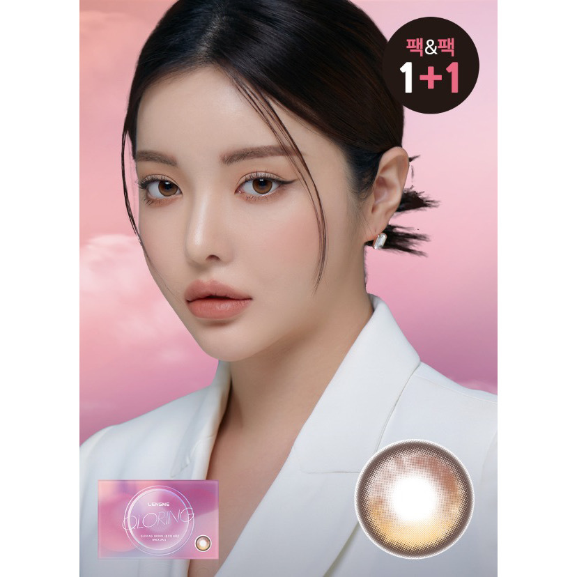 「1＋1｣ LENSME Qloring #Brown 1month/ 2p