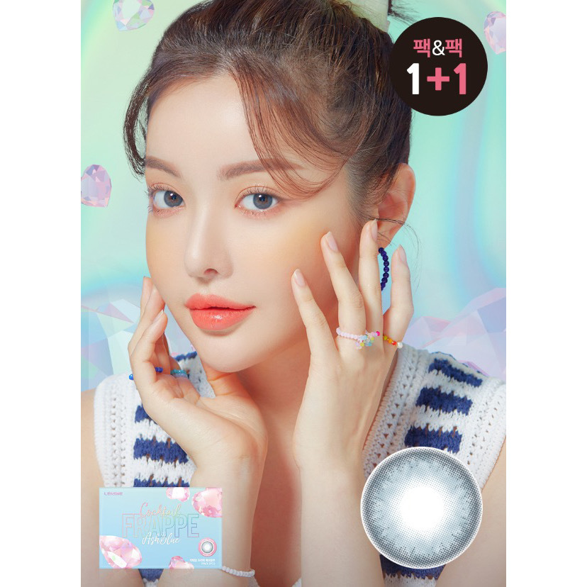 「1＋1｣ LENSME Cocktail Frappe #Ash Blue 1month/ 2p