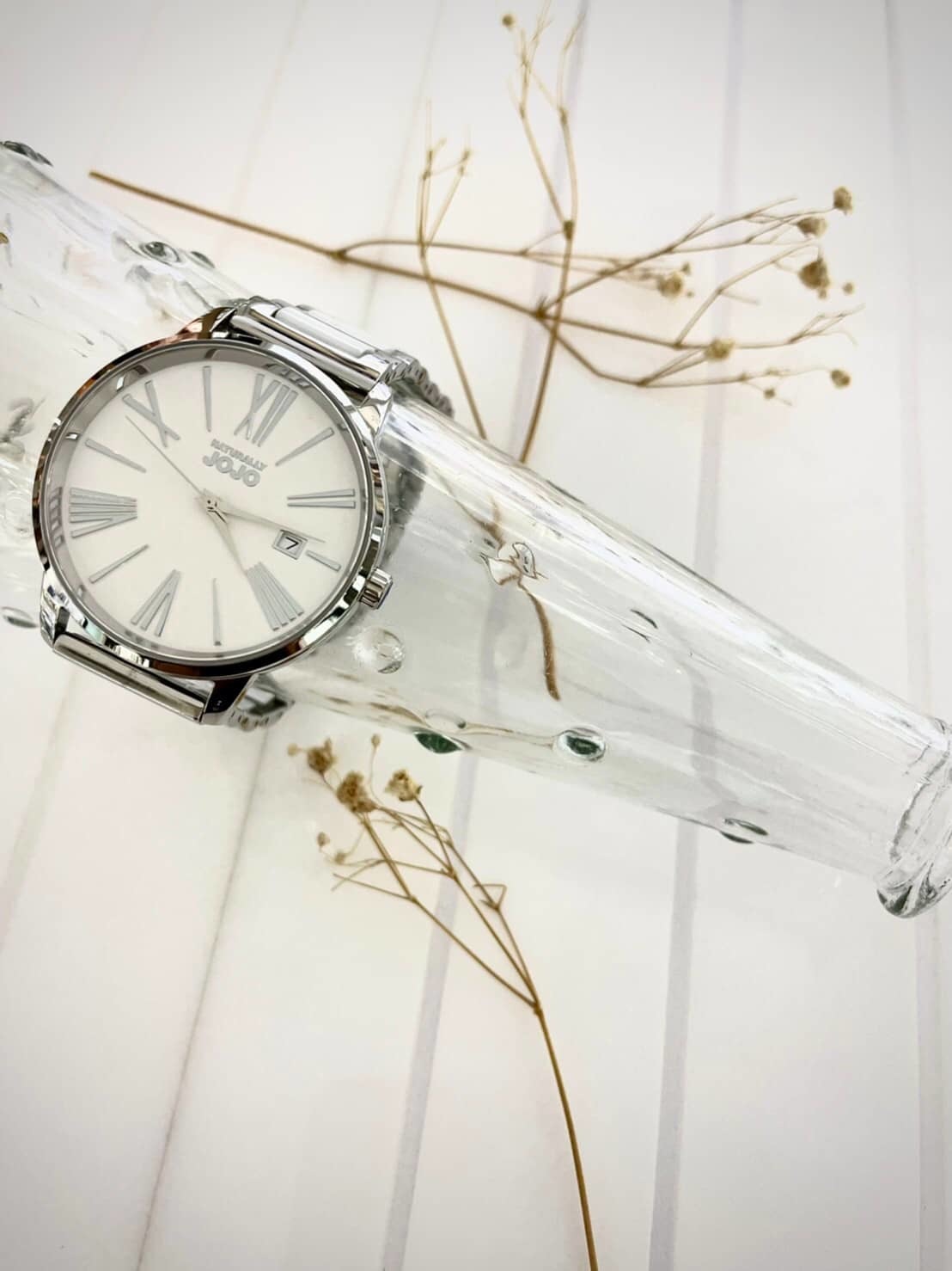 【NATURALLY JOJO】半陶瓷經典女錶 JO96939-80F  38mm 現代鐘錶