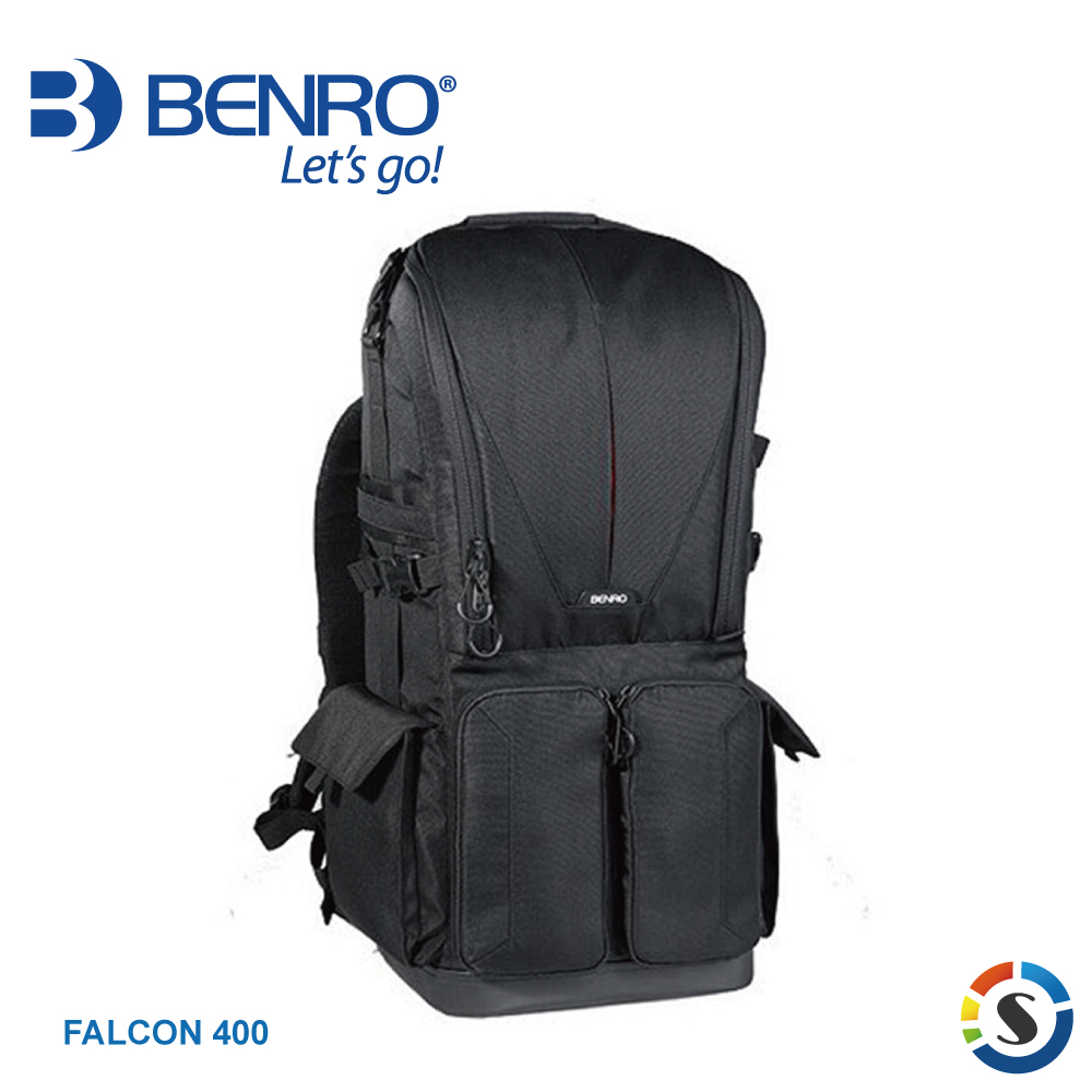 【BENRO百諾】FALCON 400 獵鷹系列雙肩攝影背包(黑)(打鳥專用專業大砲長焦鏡頭適用)