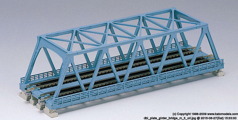 Kato 20-436 N規 淺藍色複線鐵橋 S248mm