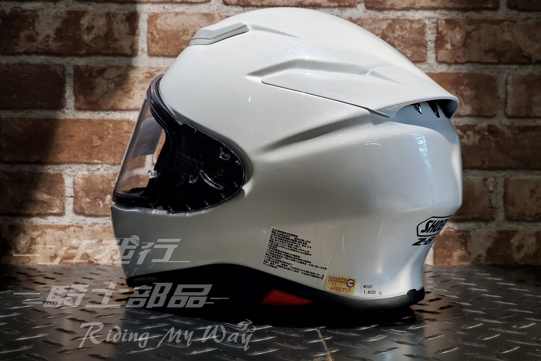 SHOEI Z-8 LUMINOUS WHITE 白全罩