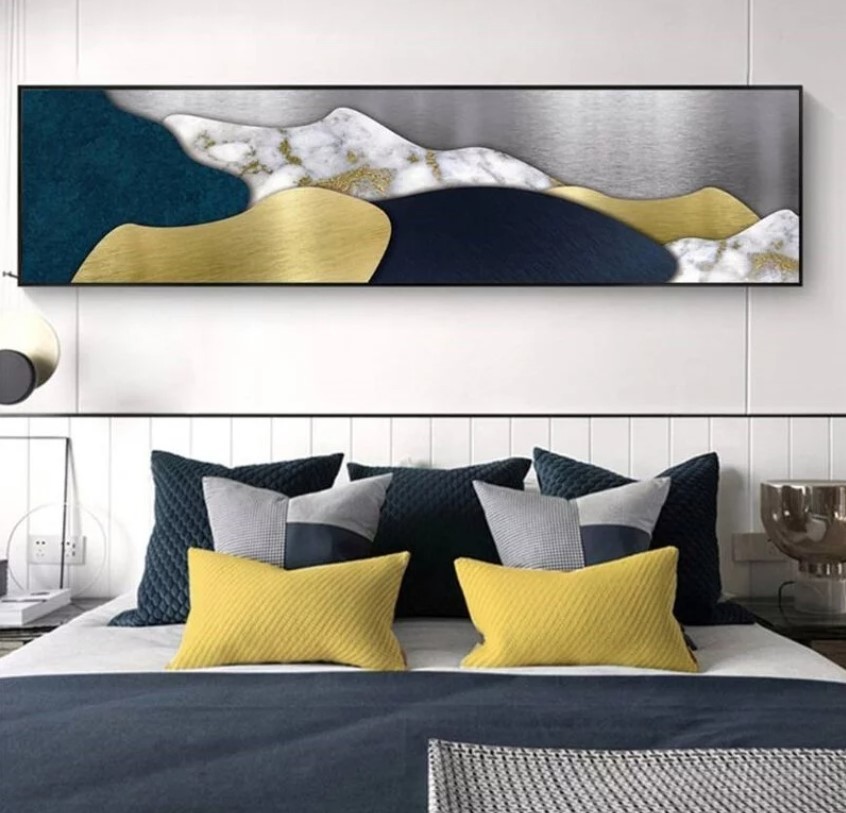 北歐風簡約質感床頭畫