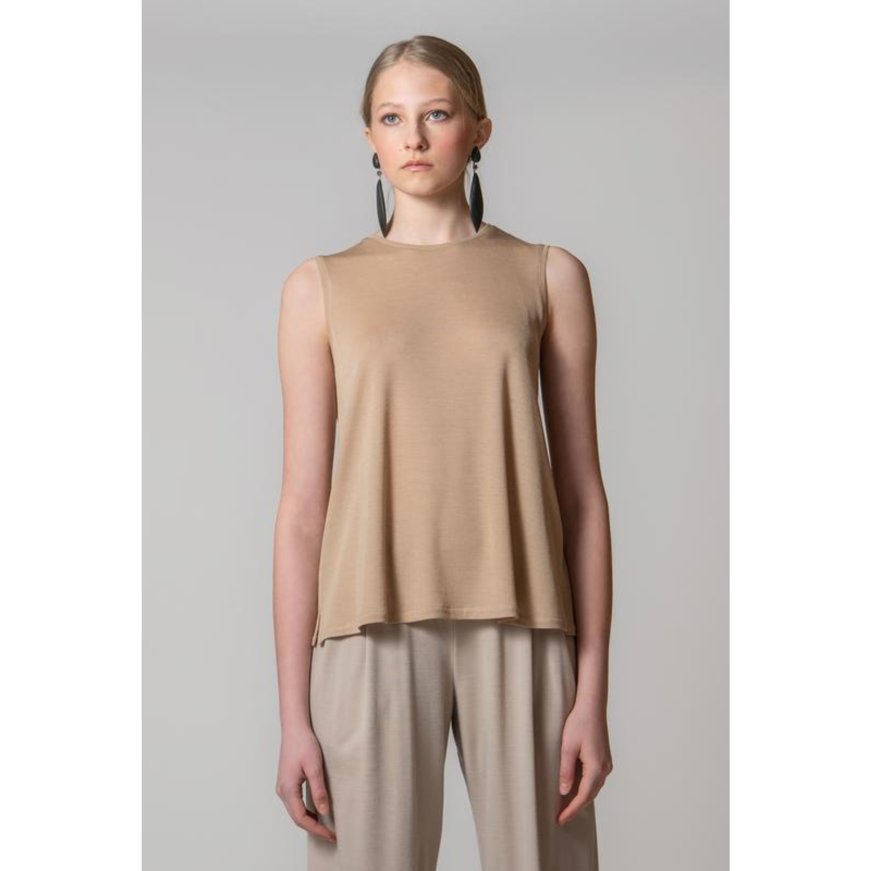 AMANJEDA Tank Top "MAIA SP" / Extrafine Merino Wool & Silk Jersey