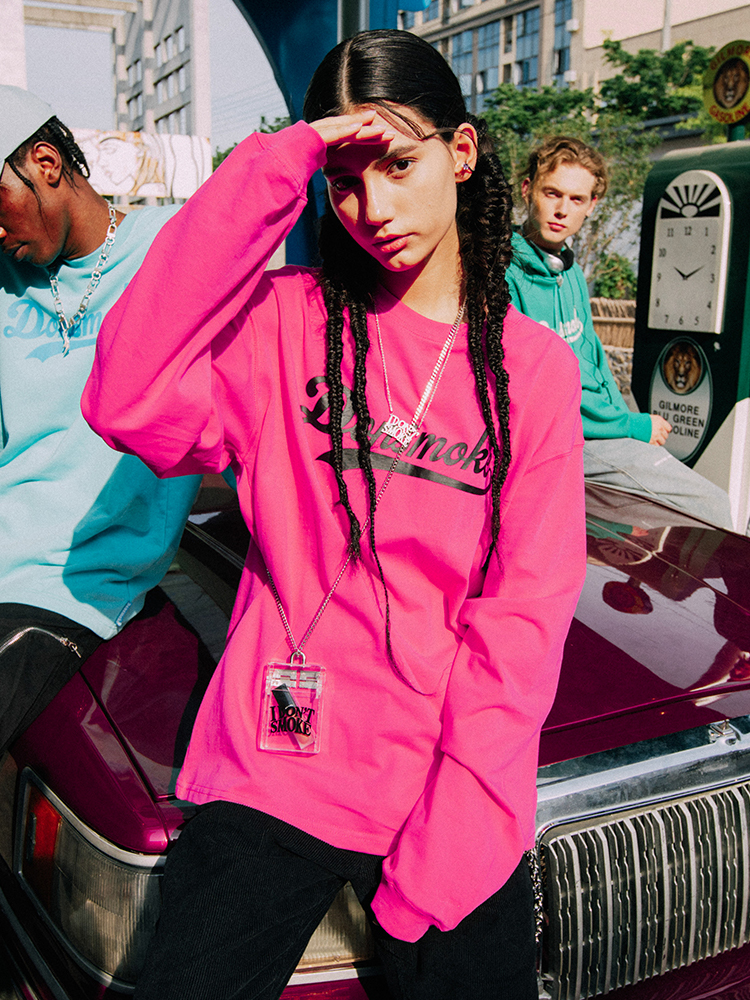 I DON’T SMOKE衝浪標 字母 印花 長袖   DONSMOKE Don’t Smoke