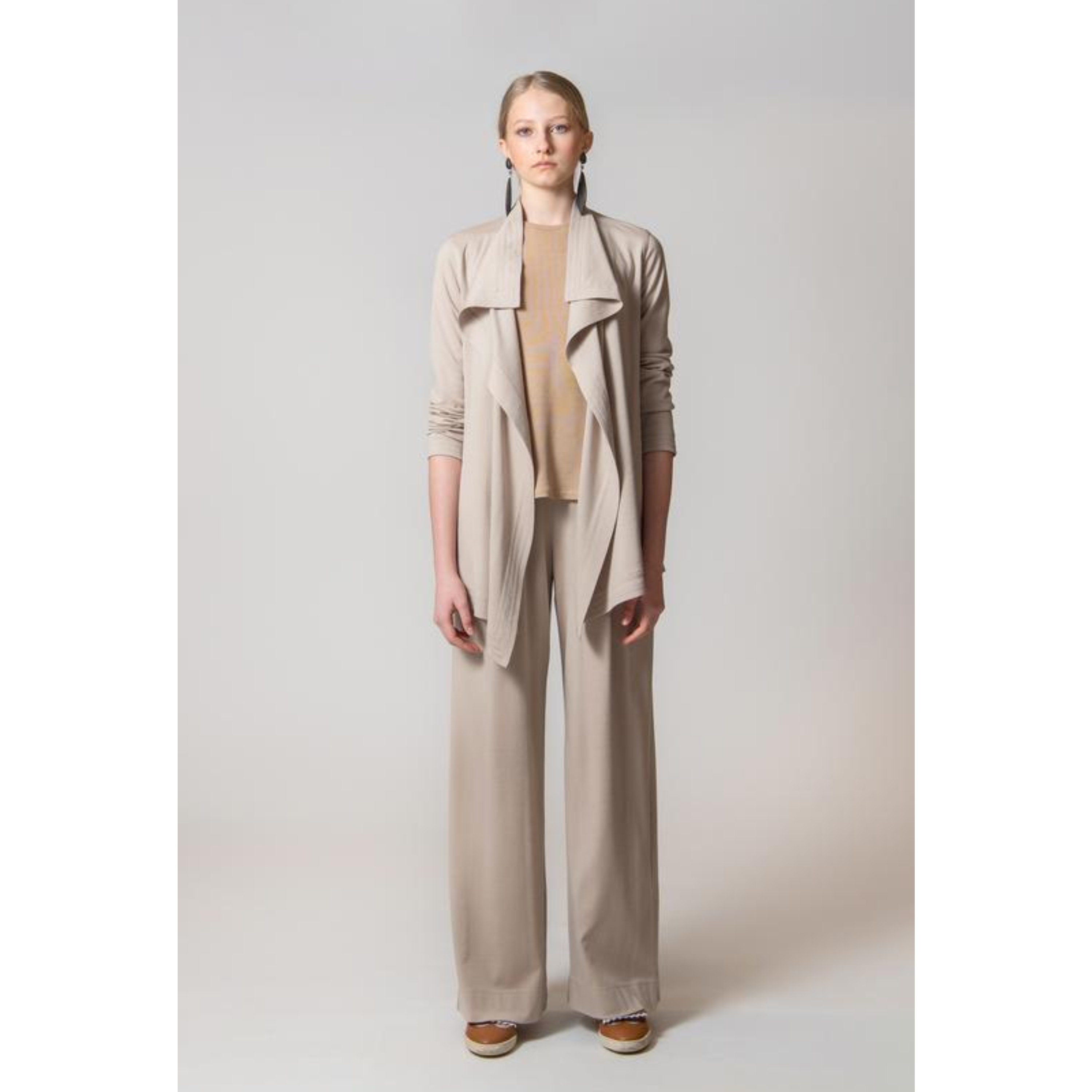 AMANJEDA Jacket "LEAF" / Extrafine Merino Wool Jersey