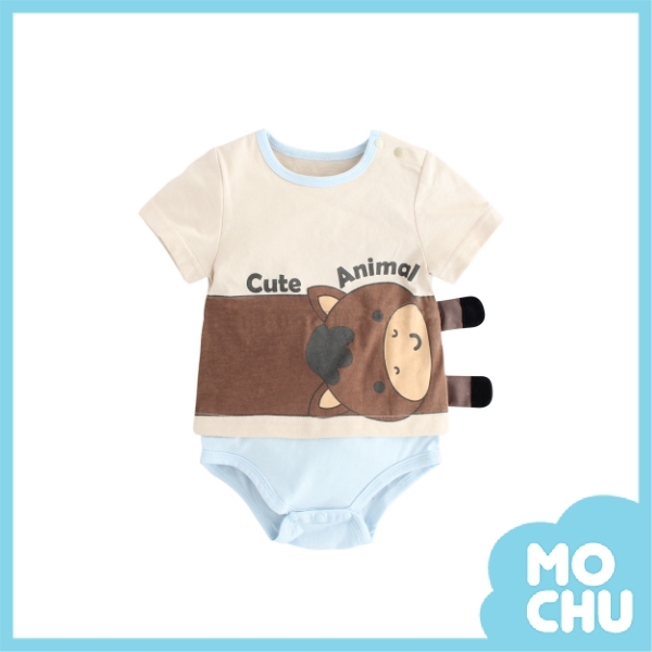 伸懶腰動物假兩件式包屁衣(三款)