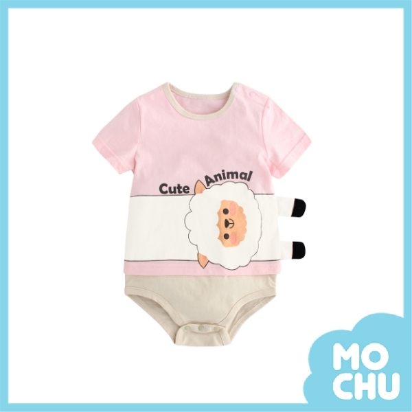 伸懶腰動物假兩件式包屁衣(三款)