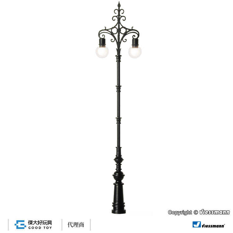 Viessmann 6395 (HO) Brandenburger Tor 布蘭登堡門風格路燈/LED暖白色