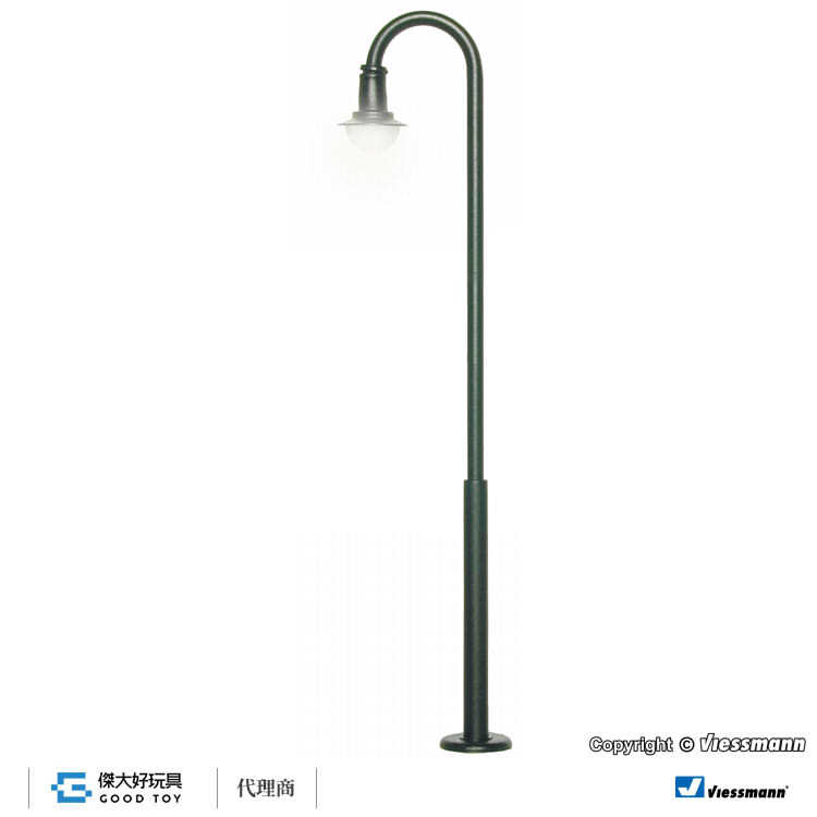 Viessmann 6724 (HO kit) 天鵝頸路燈/LED白色