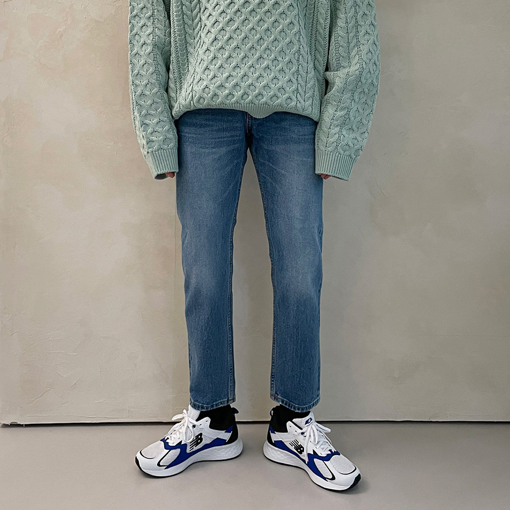 傑西鬆緊刷色牛仔褲 / XL / 不提供退換貨