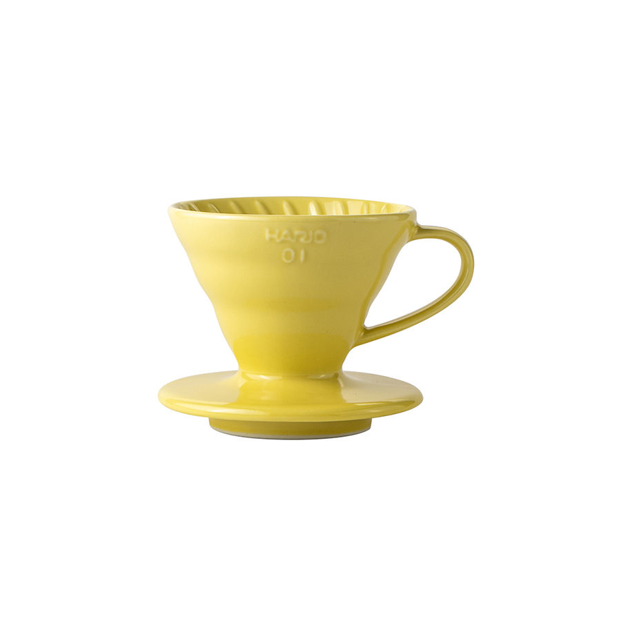 HARIO V60檸檬黃01彩虹磁石濾杯