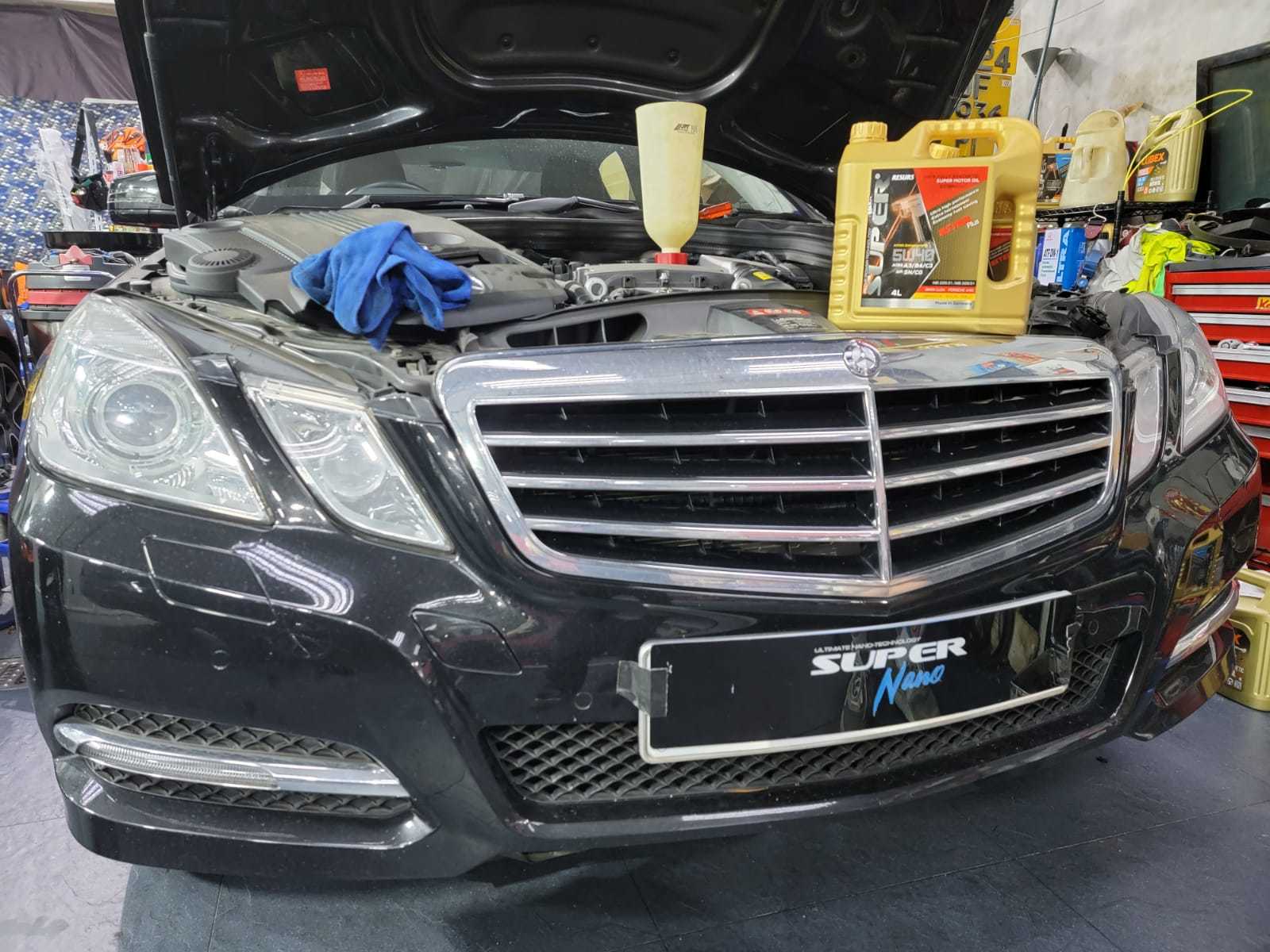 mercedes benz e300 浚車汽車音響精品電池 Jun's Car and Audio super nano engine restorer