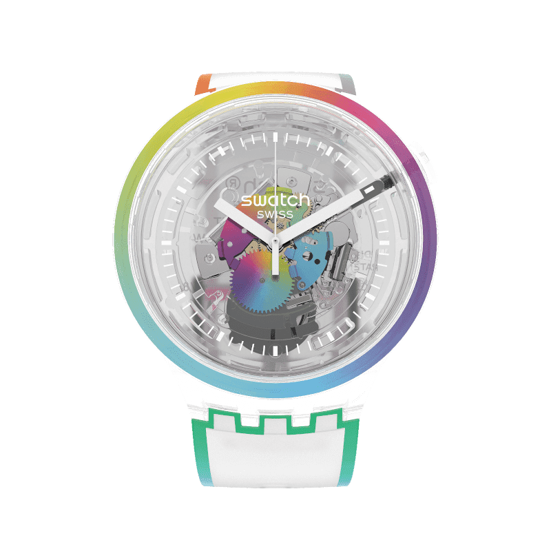 【Swatch】BIG BOLD 系列 SO27E107 47mm 現代鐘錶