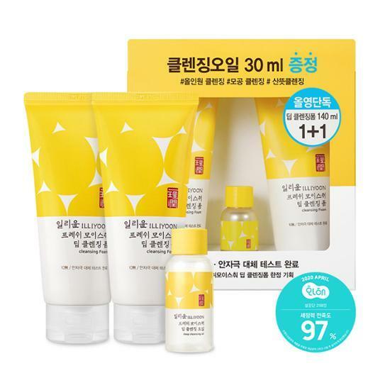 ILLIYOON Fresh Moisture Deep Cleansing Foam 140ml [Olive Young Double Set]