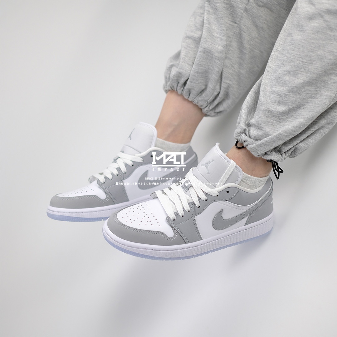 Air Jordan 1 Low White Wolf Grey 小Dior 