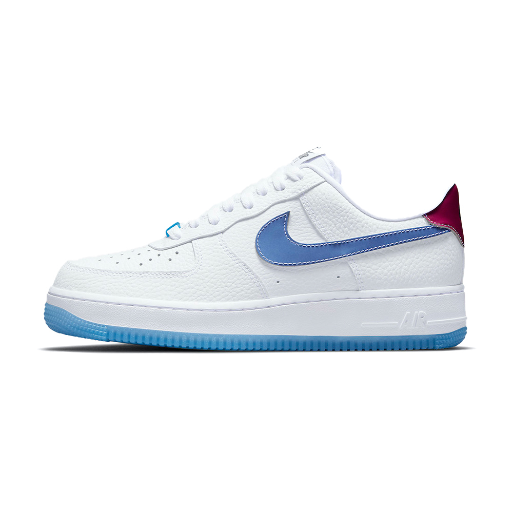 Nike Air Force 1 Low UV 女白藍經典熱感應運動休閒鞋DA8301-101