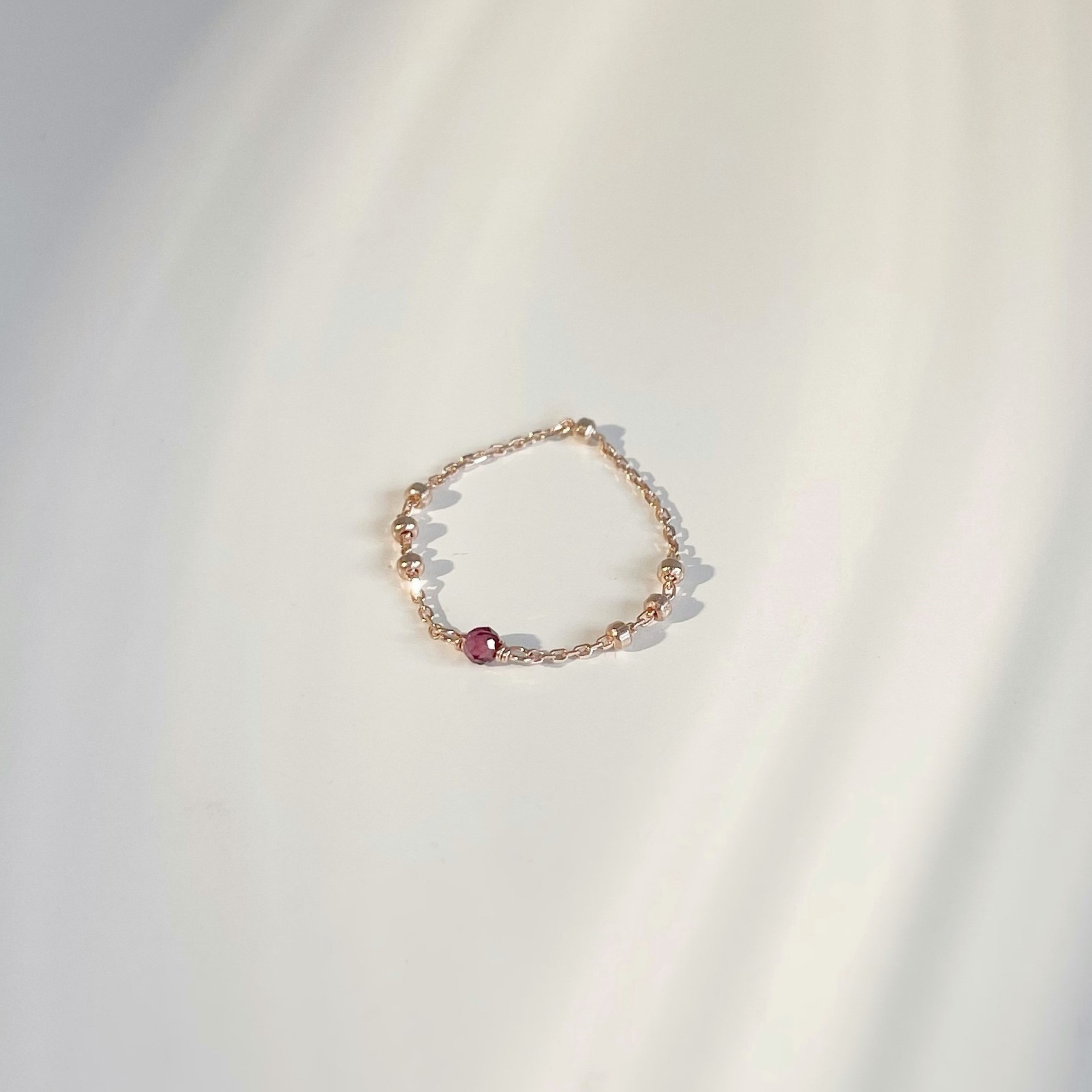 簡約Triplets石榴石鏈戒