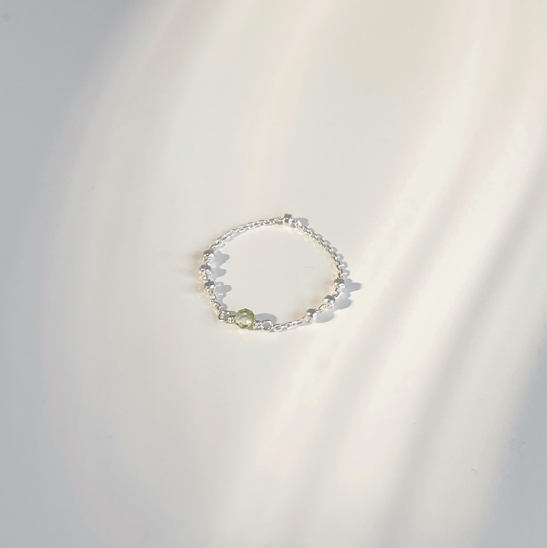 簡約Triplets橄欖石鏈戒