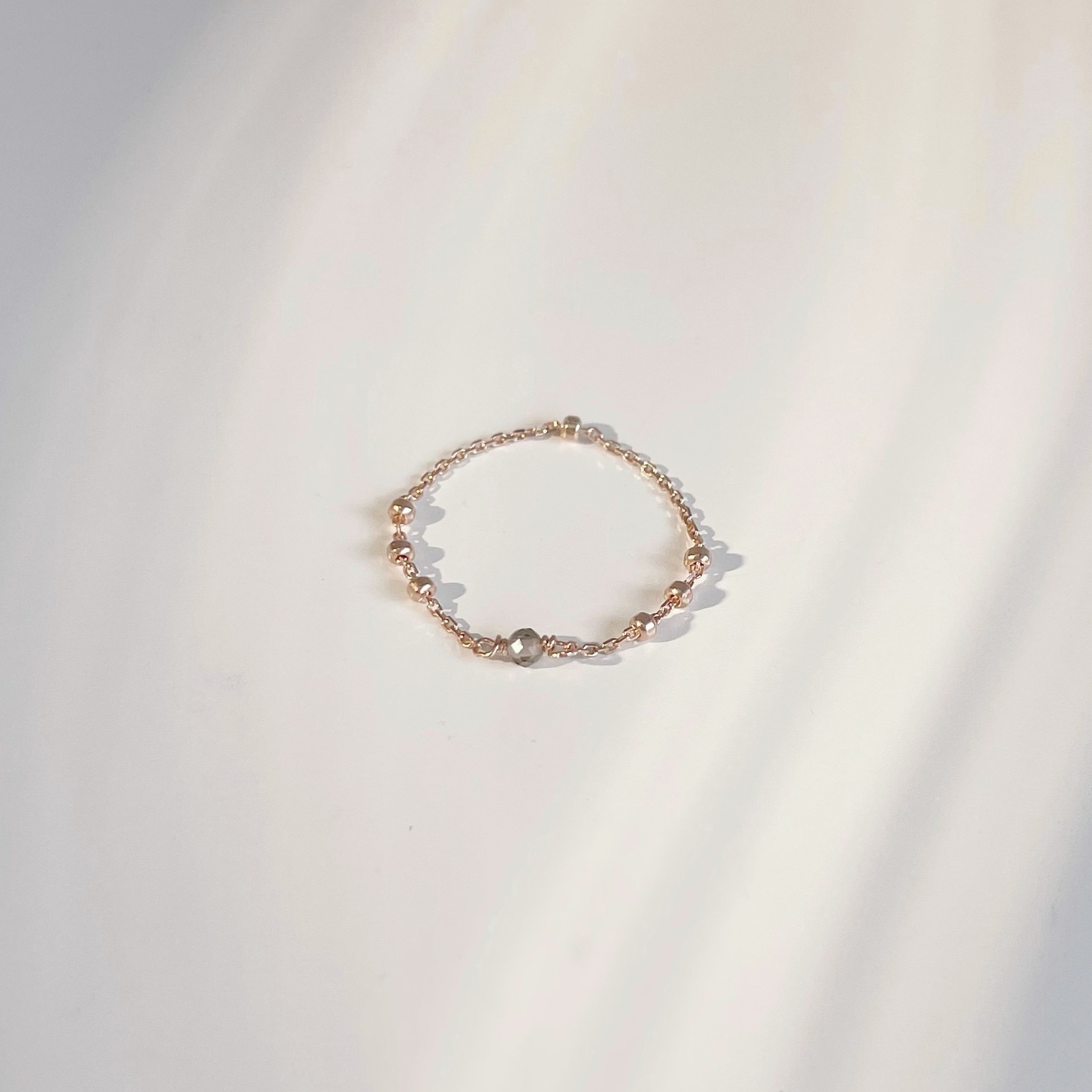 簡約Triplets茶晶鏈戒