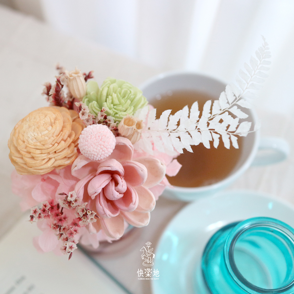 居家DIY材料包 I 甜美不凋花束 PF210521