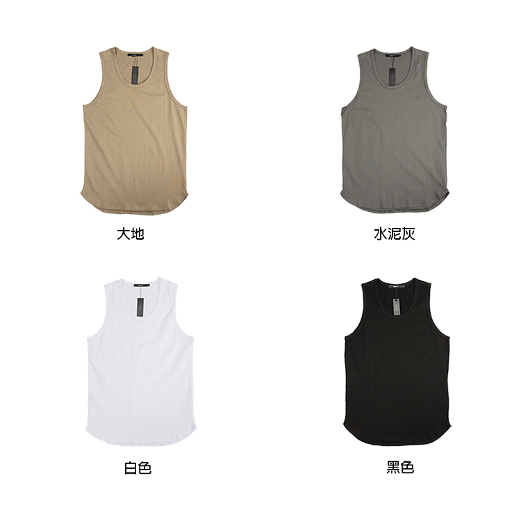 WIRE 美式 重磅 7.1oz 圓弧長版 背心 無袖  【 FUZY 】- S201466