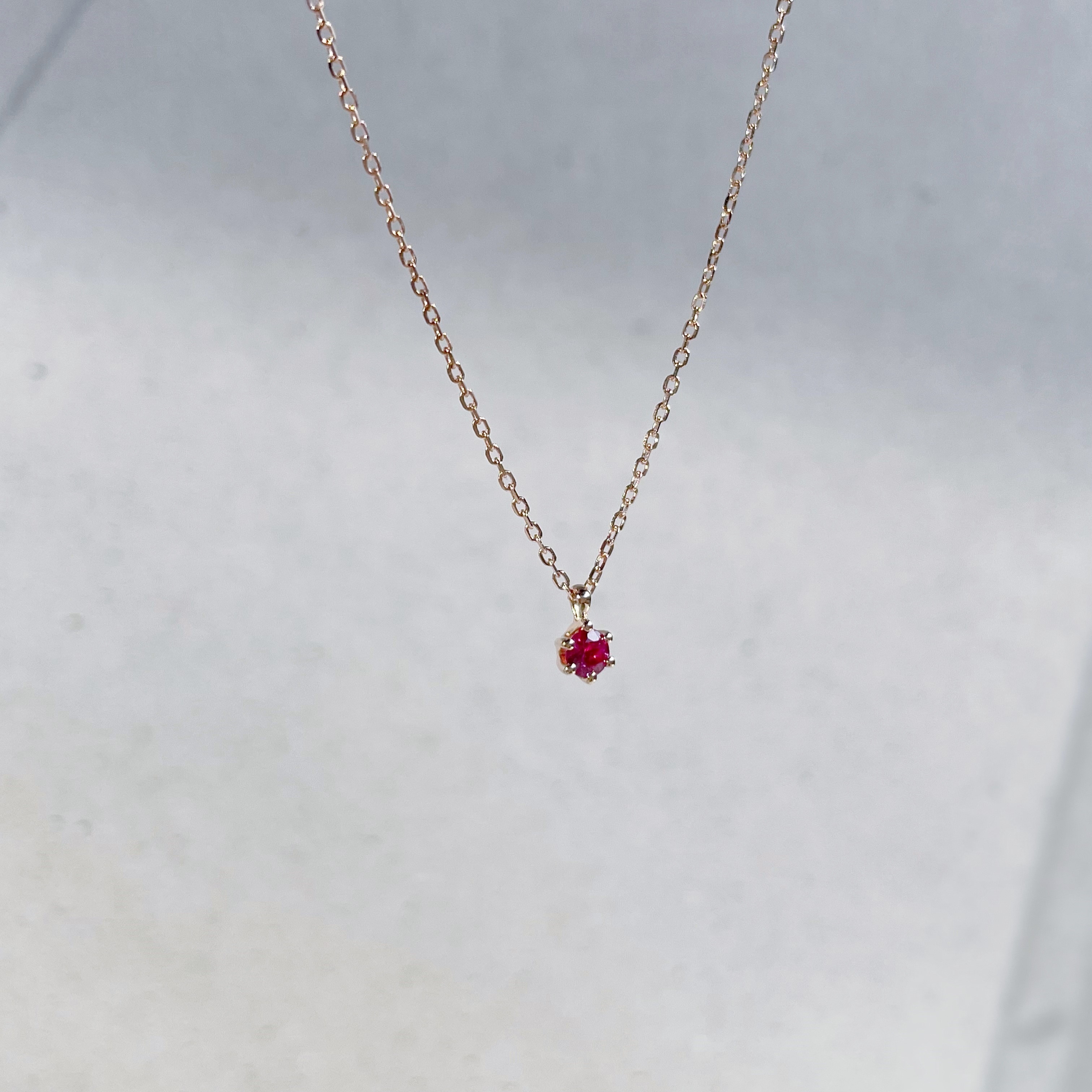 18K頂級六爪紅寶石項鍊