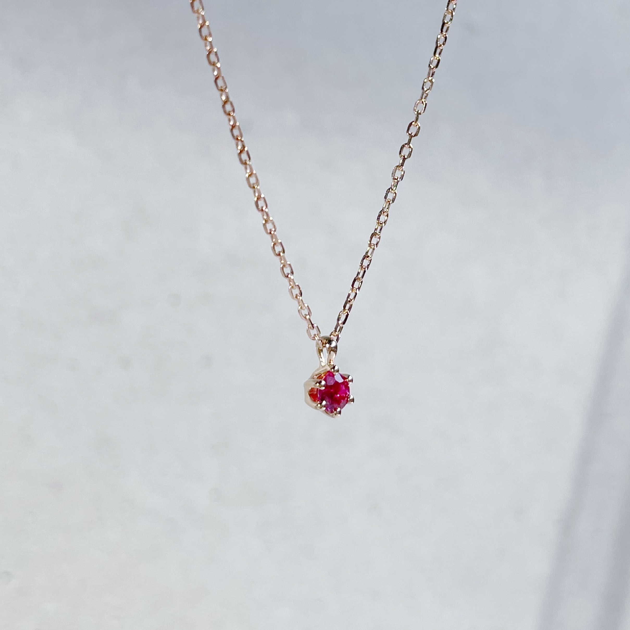 18K頂級六爪紅寶石項鍊