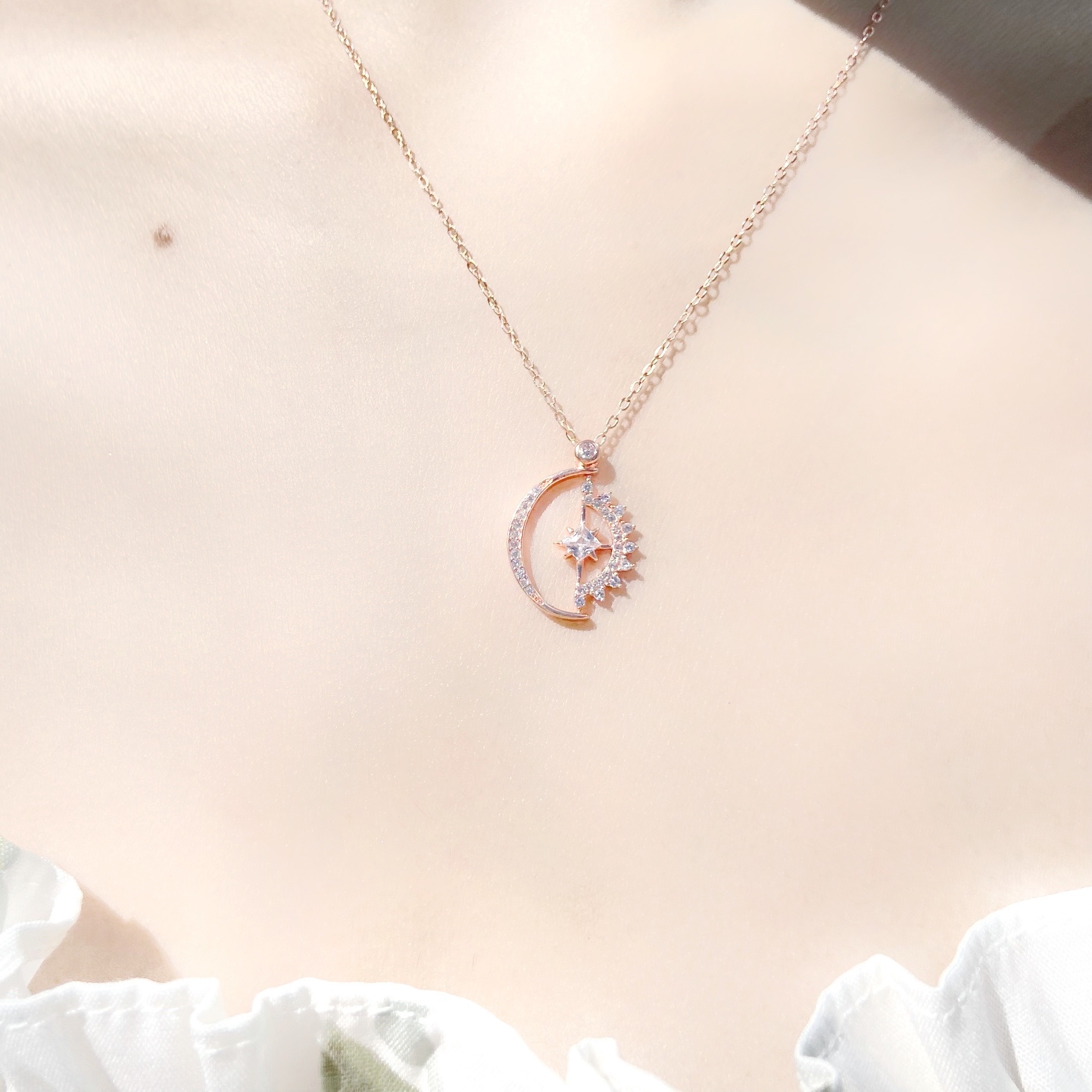 | 925 Silver・White Gold・Rose Gold | Waiting For Love Necklace（Silver / Rose Gold） | NE0268 |