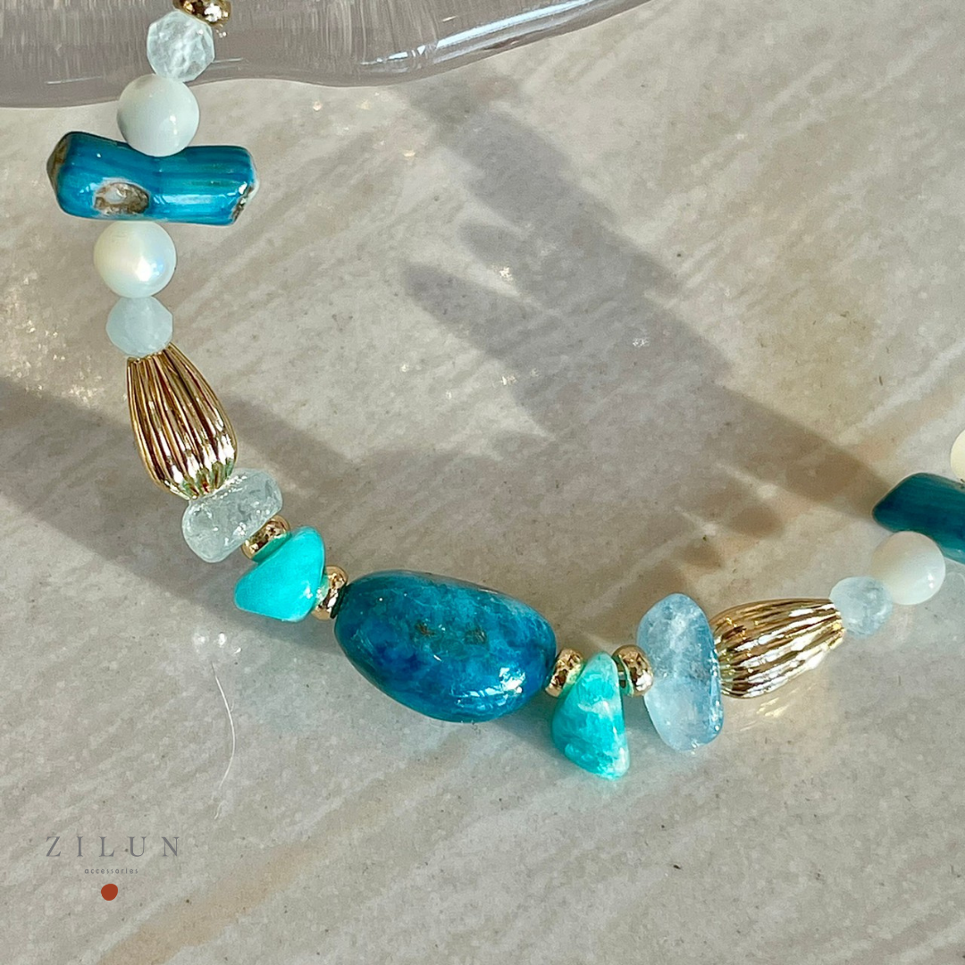 │輕奢│藍鯨傳說 • 天然石 • 手鍊 • 美國14K注金 • 14kgf